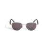 Round Sunglasses with Gold Coloured Metal Frame
