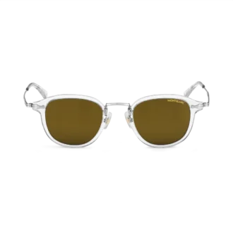 Round Sunglasses with Gray-Colored Injected Frame