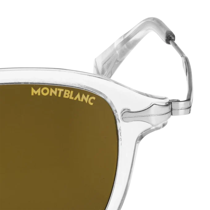 Round Sunglasses with Gray-Colored Injected Frame