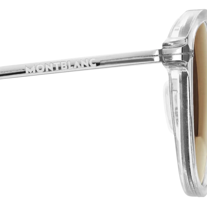 Round Sunglasses with Gray-Colored Injected Frame