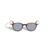 Round Sunglasses with Havana Acetate Frame