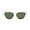 Round Sunglasses with Havana-Colored Injected Frame