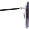 Round Sunglasses with Silver-Colored Metal Frame