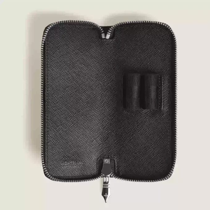 Sartorial 2 pen pouch with zip