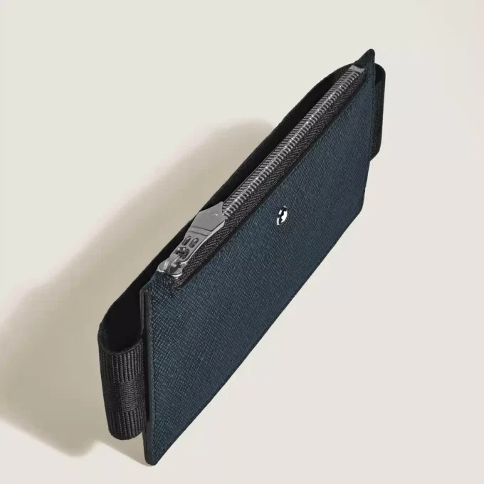 Sartorial 2 pen pouch zip with elastic band