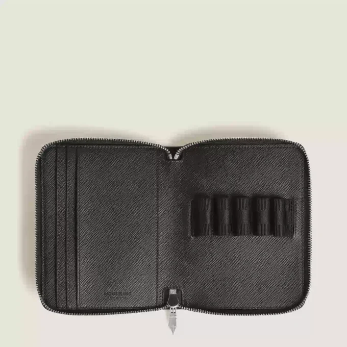 Sartorial 5 pen pouch with zip