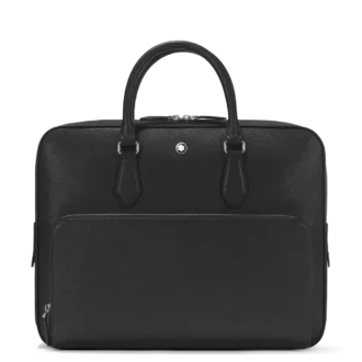 Sartorial medium document case with pocket