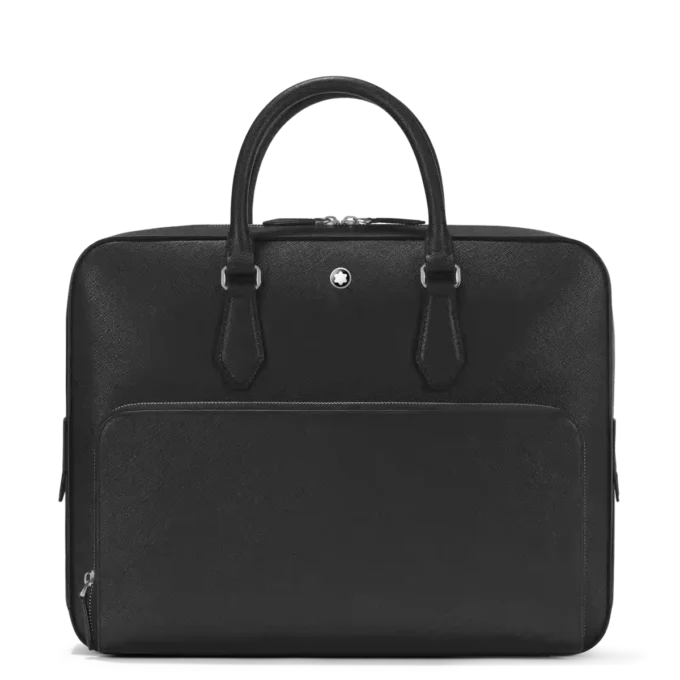Sartorial medium document case with pocket