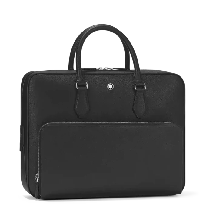 Sartorial medium document case with pocket