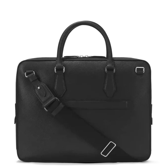 Sartorial medium document case with pocket