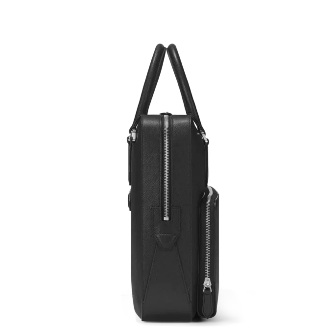 Sartorial medium document case with pocket