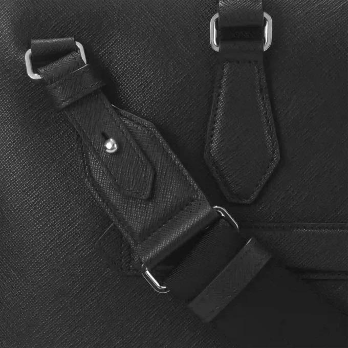 Sartorial medium document case with pocket