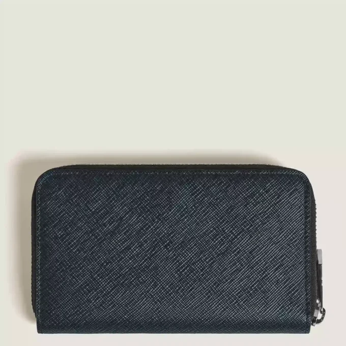 Sartorial medium wallet 12cc with zip
