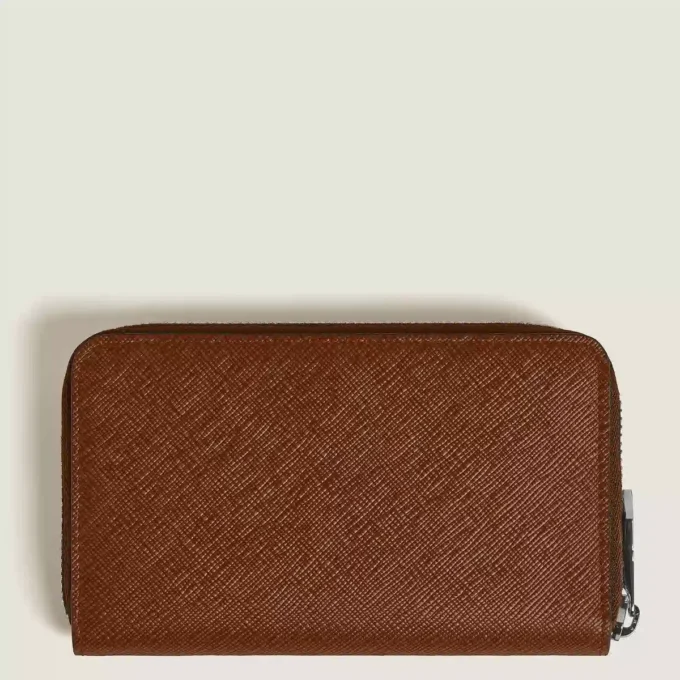 Sartorial medium wallet 12cc with zip