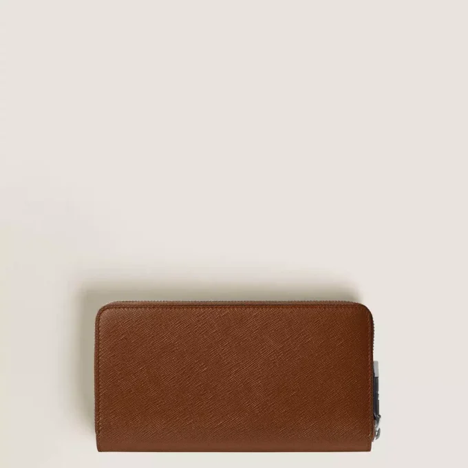 Sartorial wallet 12cc with zip