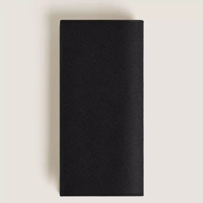 Sartorial wallet 14cc with zipped pocket