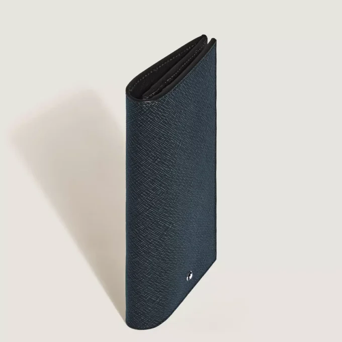 Sartorial wallet 14cc with zipped pocket