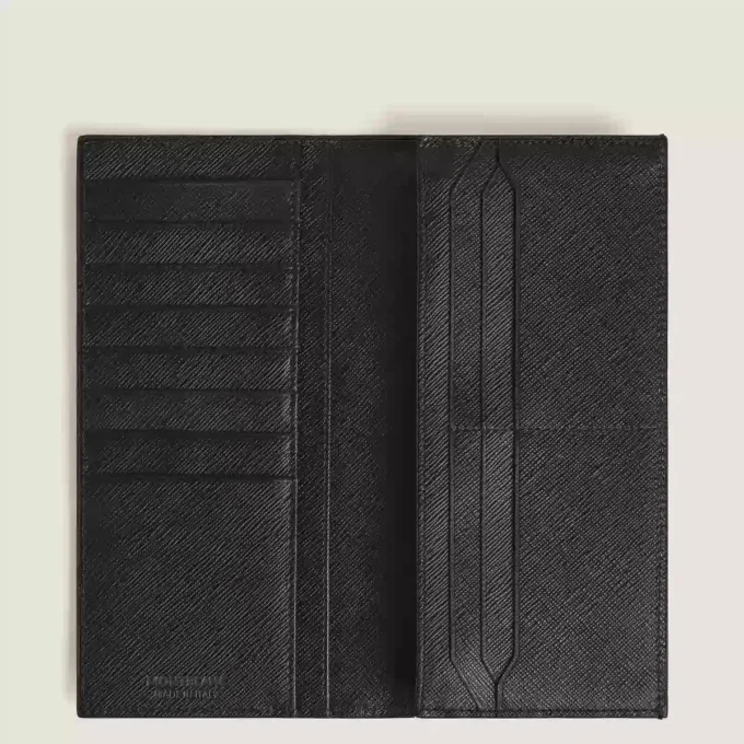 Sartorial wallet 14cc with zipped pocket