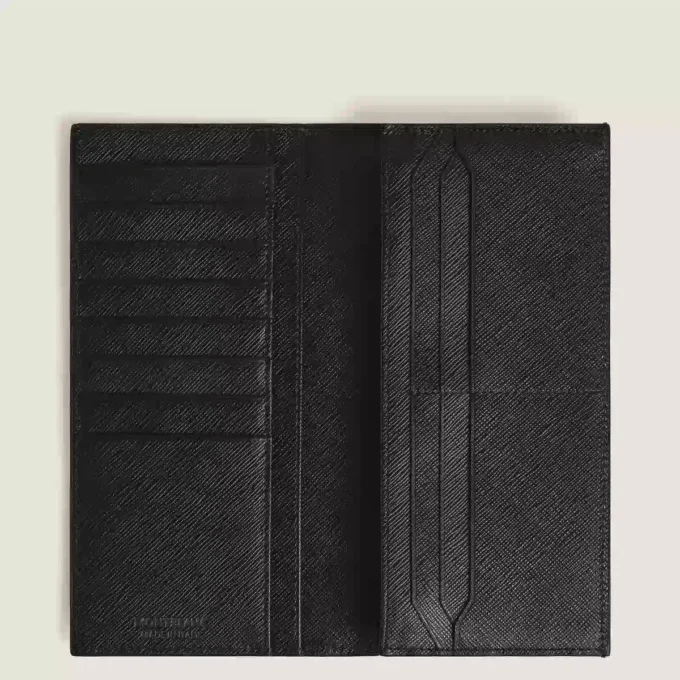 Sartorial wallet 14cc with zipped pocket