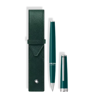 Set with PIX Deep Green Rollerball & Montblanc Envelope 1-Pen Pouch