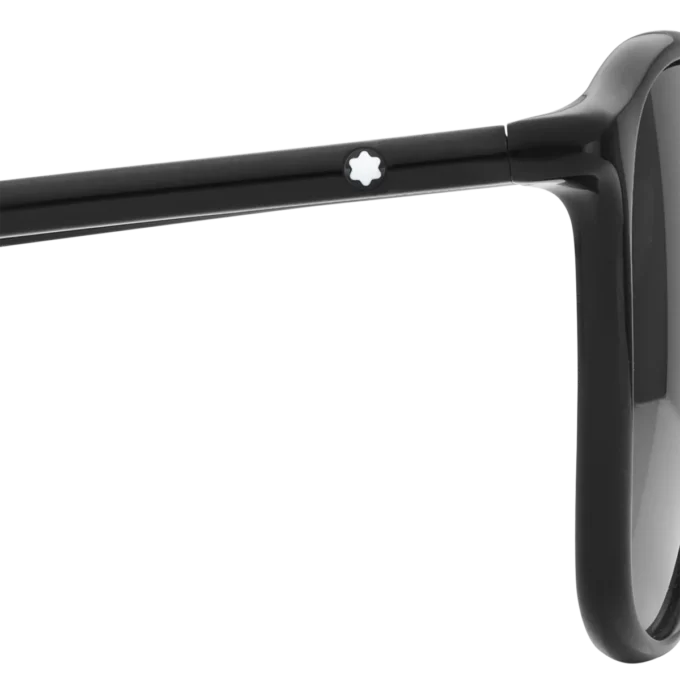 Squared Sunglasses with Black-Colored Acetate Frame