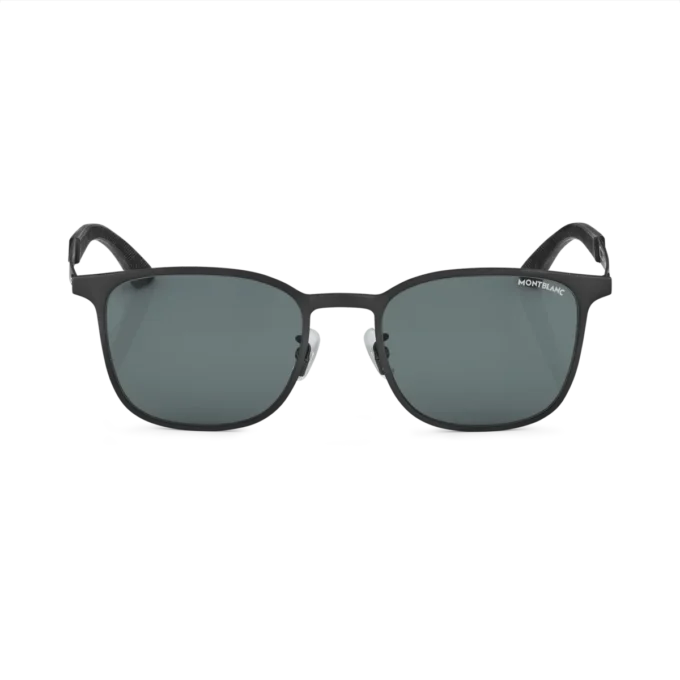 Squared Sunglasses with Black-Colored Metal Frame