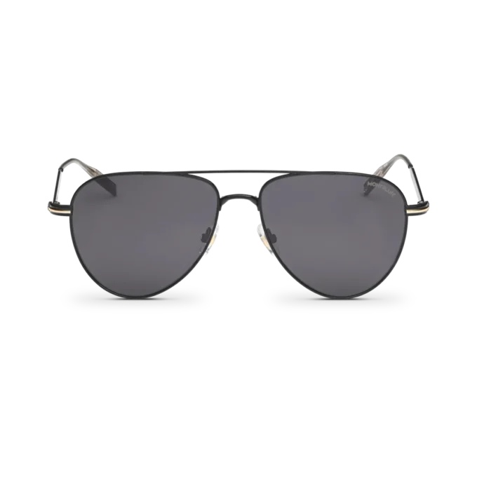 Squared Sunglasses with Black Colored Metal Frame