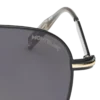 Squared Sunglasses with Black Colored Metal Frame