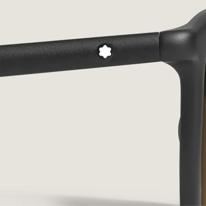 Squared Sunglasses with Black Coloured Acetate Frame