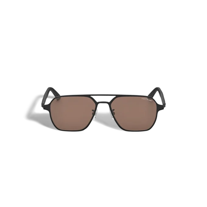 Squared Sunglasses with Black Metal Frame