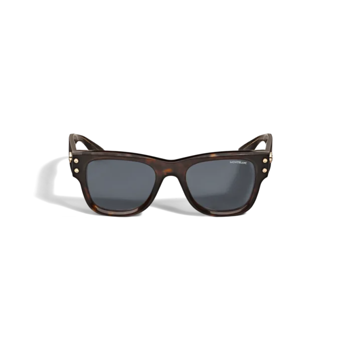 Squared Sunglasses with Havana Coloured Acetate Frame