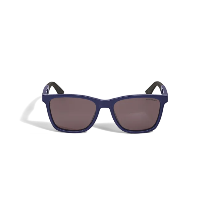 Squared Sunglasses with Injected Blue Coloured Frame