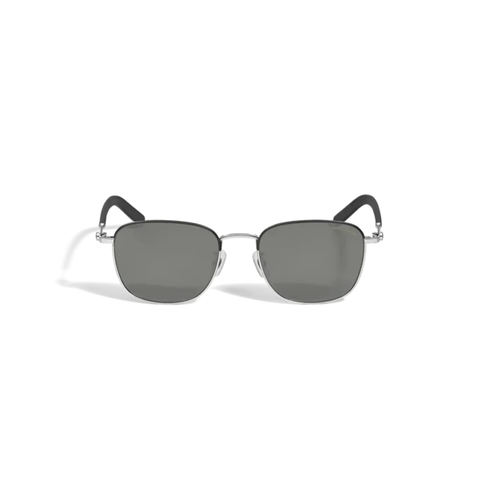 Squared Sunglasses with Silver Coloured Metal Frame