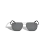 Squared Sunglasses with Silver Coloured Metal Frame