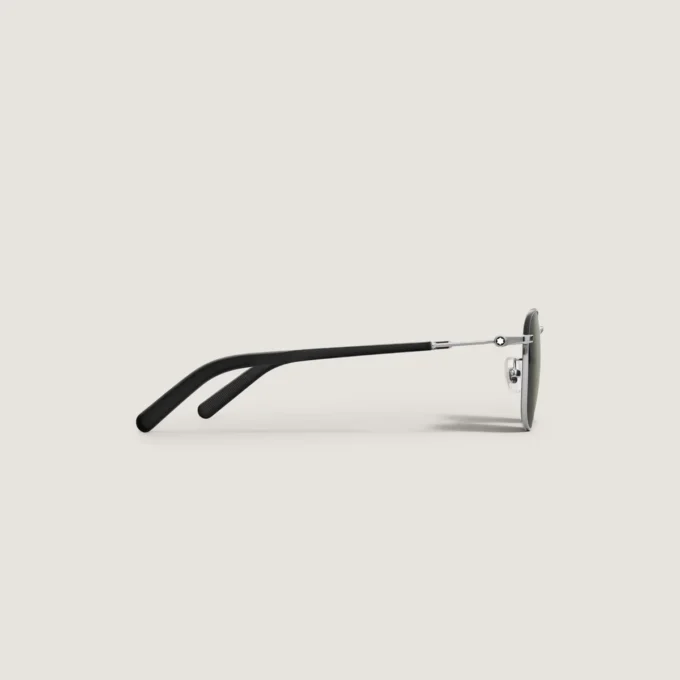 Squared Sunglasses with Silver Coloured Metal Frame