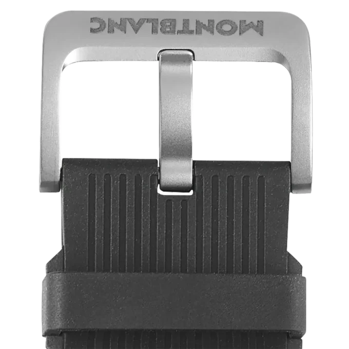 Striped Black Rubber Strap