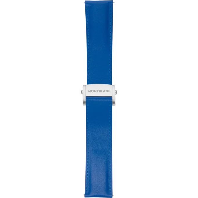 Summit 2 Sapphire Blue Leather Strap